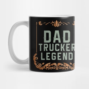 husband dad trucker legend Mug